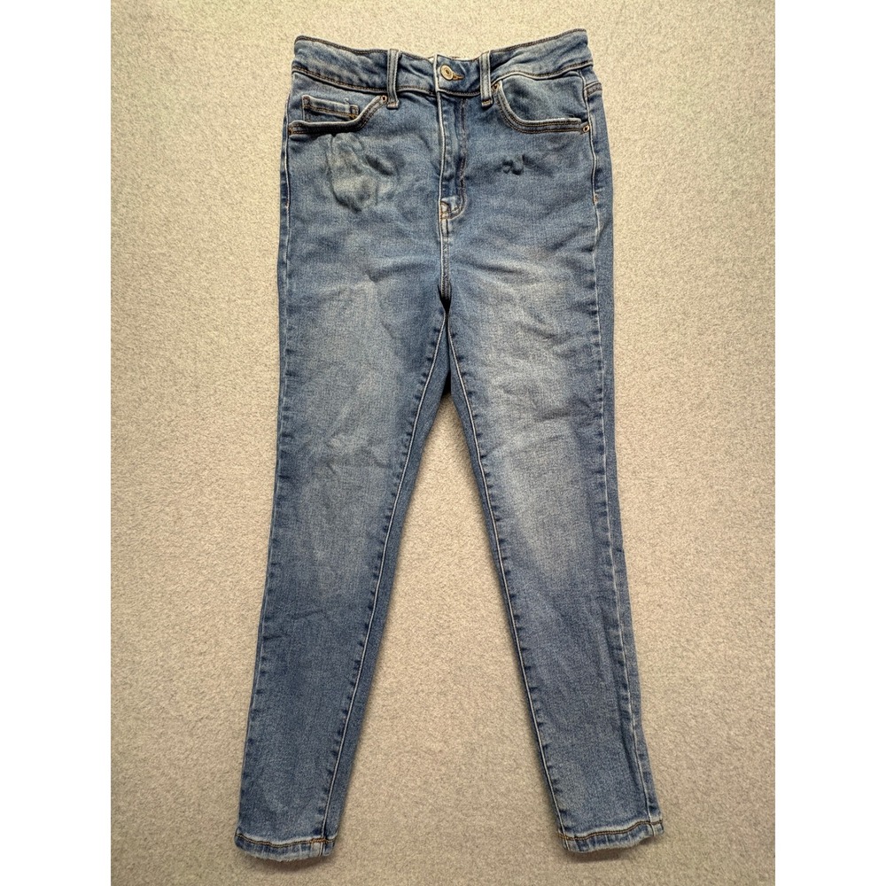 Wax Jean Collection High Rise Skinny Jeans Medium Wash Blue Size 13/31 90284